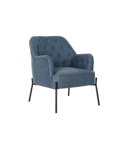 Nojatuoli DKD Home Decor Sininen Musta Metalli 65 x 73 x 79,5 cm