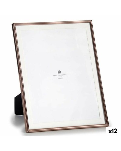 Fotoram Koppar Glas Stål 23 x 28 x 15 cm (12 antal)