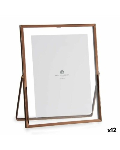 Porte-photos en Cuivre et Verre 20,5 x 25,2 cm (Lot de 12)
