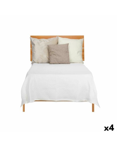 Couvre-lit Géométrique Blanc 180x260 cm (Ensemble de 4)
