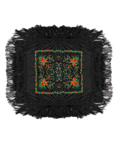 Chal Mujer PGGRCN22 Negro Elegante - Estola Cálida Invernal
