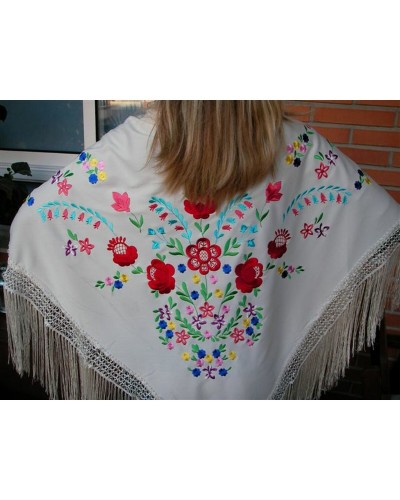 Chal Marfil 140cm PGM3933 - Elegante Estola de Mujer
