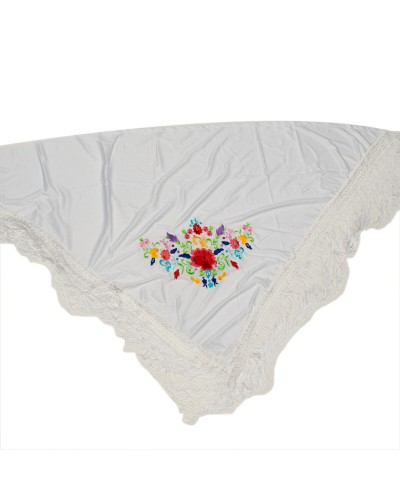 PGNBLNC Weißer Schal 140cm - Elegante, leichte Damenstola
