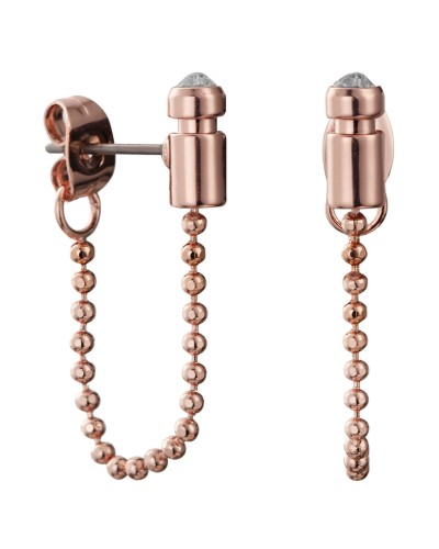 DKNY Orecchini Donna Pendenti Acciaio Inossidabile Argento - 3 cm
