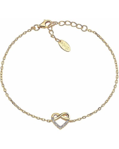 Amen Bracciale Donna Rosario BRHIGBZ Zirconi Bronzo Dorato
