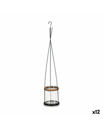 Kristall- und Metall-Kerzenhalter (12 Stück), 15,5 x 85,5 x 15,5 cm
