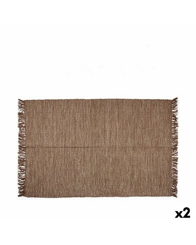 Teppich [Marke] Braun 180 x 120 cm | 2er-Set
