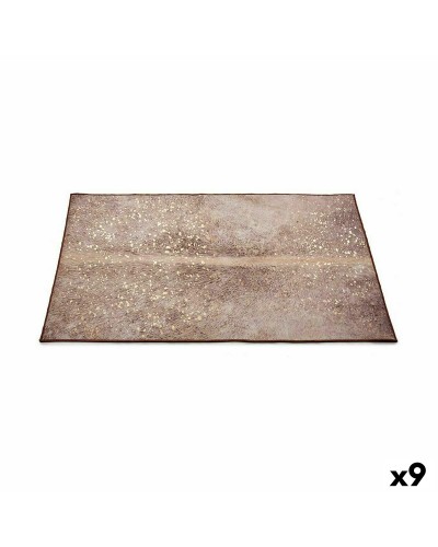 Tapis Bellamy Blanc et Marron 150 x 100 cm - Idéal pour Salon et Chambre à Coucher
