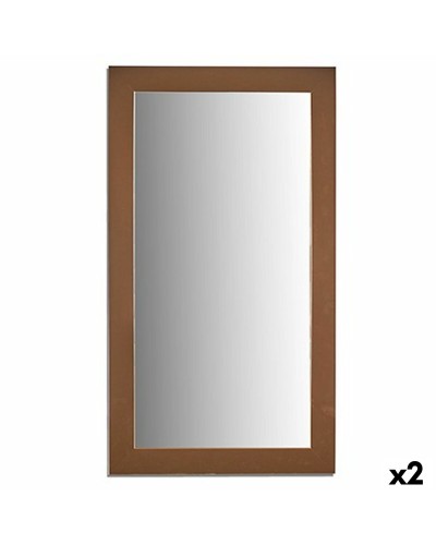 Seinäpeili Kullattu Puu Lasi 64,3 x 84,5 x 1,5 cm (2 osaa)