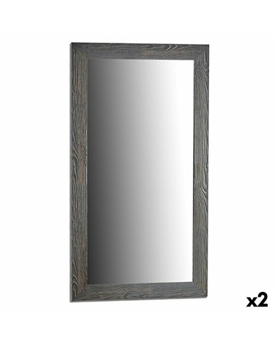 Seinäpeili Harmaa Puu Lasi 75,5 x 135,5 x 1,5 cm (2 osaa)