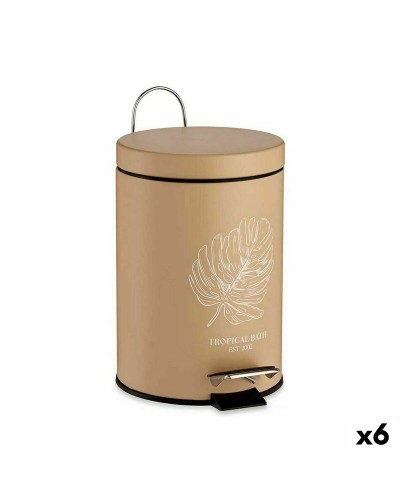 Pedalhink Tropical Bath Vit Beige Stål Plast 3 L (6 antal)