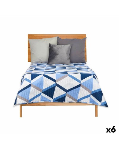 Couette Réversible H.240 x L.260 cm, Bicolore Bleu Clair/Blanc - Conditionnement 6 Pièces

