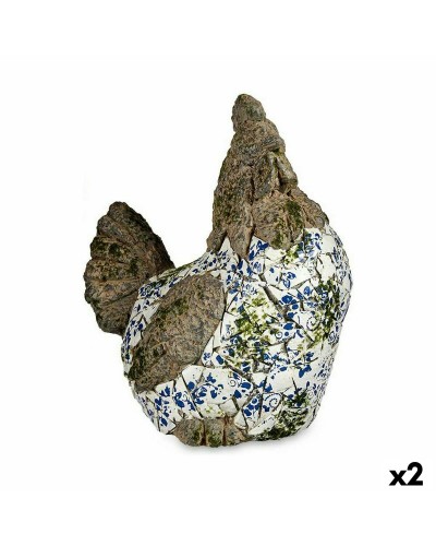 Dekorativ Trädgårdsfigur Höna Polyresin 22,5 x 39 x 34 cm (2 antal)
