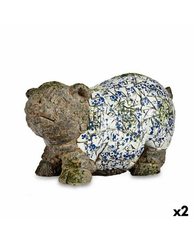 Koristeellinen puutarhahahmo Possu Polyresiini 20,5 x 26 x 47 cm (2 osaa)