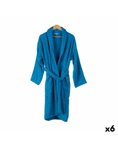 Accappatoio in Spugna Azzurro Taglia M/L, Pacco da 6