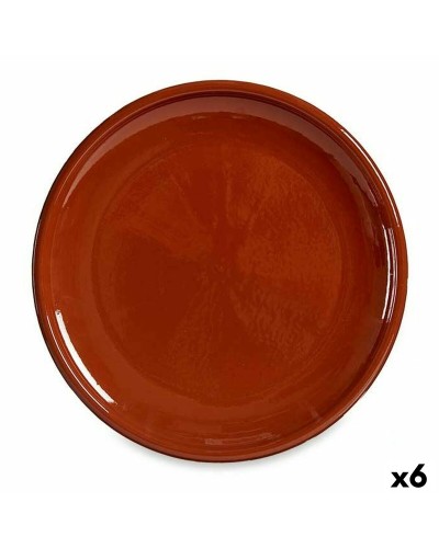 Pentola in Argilla Cotta per Cucina e Forno - 30 x 3 x 30 cm - Set da 6