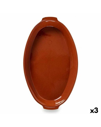 Pirofile da Forno in Argilla Cotta | Set di 3 | 56 x 7,5 x 32 cm
