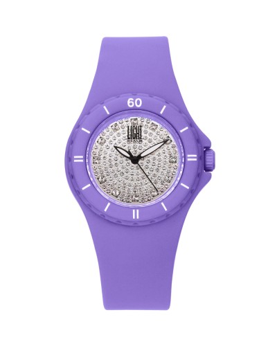 Light Time Damenuhr Silikon Strass Ø36mm - Elegant & Casual
