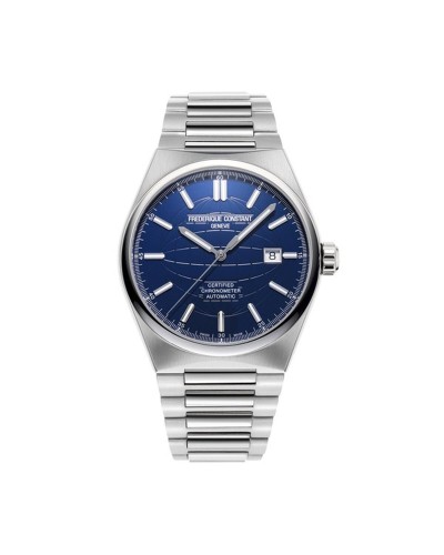 Frederique Constant Classics Carrée FC-303N4NH6B - Damen Uhr Blaues Zifferblatt Quadratisch Edelstahl
