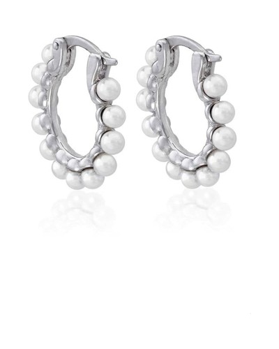 Majorica Pendientes Mujer Perla Blanca Clásicos Plata 925
