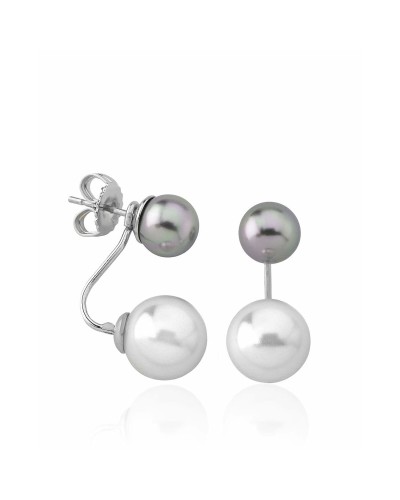 Majorica Women's Earrings White Pearl 10mm Sterling Silver 925 Elegant
