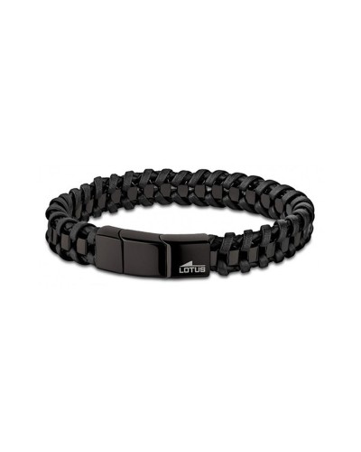 Bracciale Uomo Lotus LS2094-2/1 Acciaio Nero Maglia Milano

