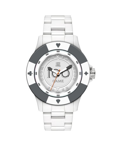 Horloge Uniseks Light Time POKER (Ø 41 mm)
