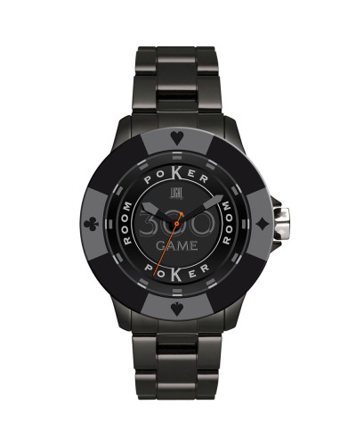 Horloge Uniseks Light Time POKER (Ø 41 mm)