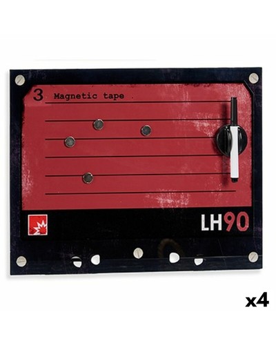 Magnettavla med märkpenna 40 x 30 cm (4 antal)