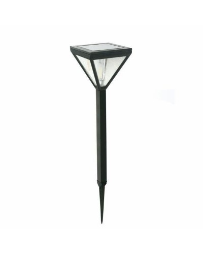 Lampe de jardin Galix, 25 lm, solaire, en acier inoxydable, lumière noire
