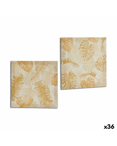 Goldblatt-Leinwandbild 28x28 cm, 36er Set
