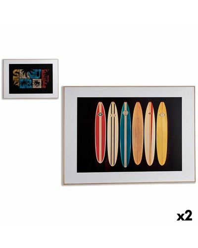 Tela Surf Maritime 81,5 x 3 x 121,5 cm (2 quadri): arreda con stile costiero