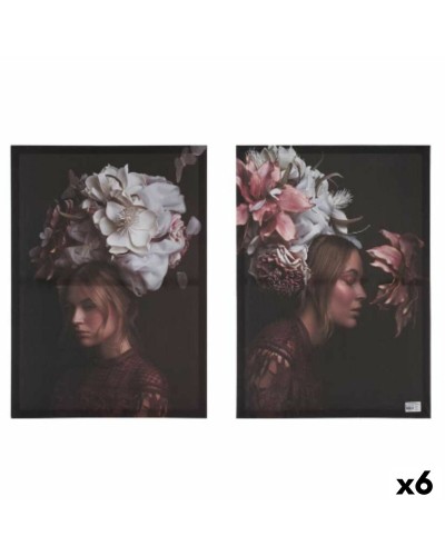 Canvas Prints Woman with Flowers | Set of 6 | 70x50cm
