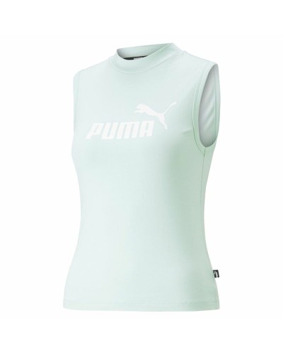 Puma Slim Logo Tank Aquamarin - Sportliches Damen Tanktop
