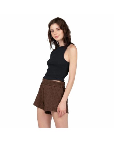 24COLOURS T-shirt Femme Manches Courtes Noire - Décontractée & Confortable
