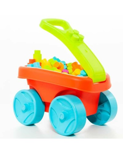 Moltó Bausteine 20 Teile mit Wagen - Lernspiel
