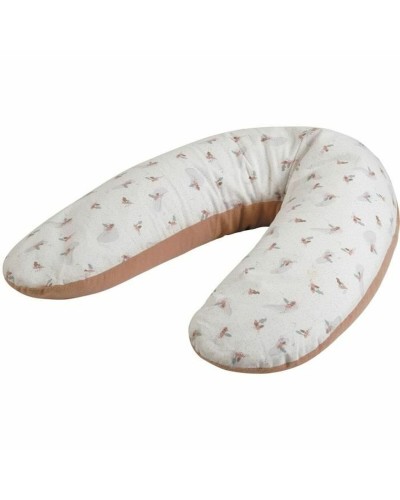 Tineo Cuscino Allattamento Bianco/Rosa - Comfort Maternità e Neonato
