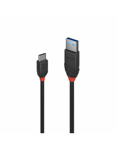 USB A till USB C Kabel LINDY 36915 50 cm Svart