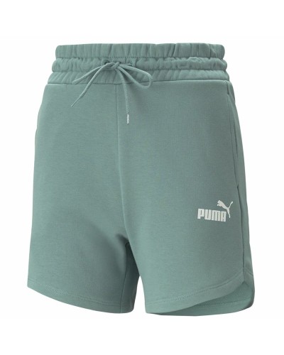 Puma Ess 5" Pantalones Cortos Deportivos Hombre - Cintura Alta, Aguamarina/Verde
