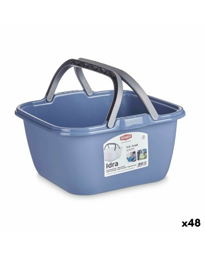 Stefanplast Mehrzweckkorb, 13L, 36 x 18 x 34,5 cm, Effiziente Griffe, Organisation für Haus und Küche
