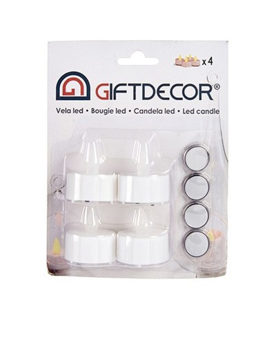 Cozy Warm White LED Candles - Set of 12 - 4x4x3.7cm - Atmospheric Decoration
