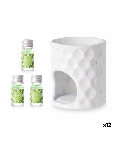 Bruciatore Olio Essenziale in Bambù Naturale per Spa e Aromaterapia (Set da 12)