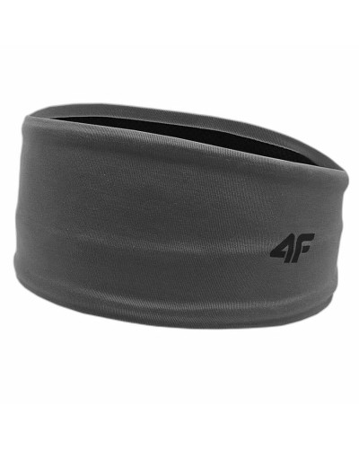 4F Sport Stirnband U035 Grau - Haarband Running Tennis Atmungsaktiv
