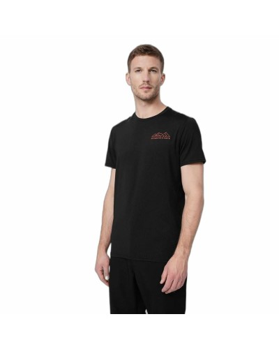 Heren-T-Shirt met Korte Mouwen 4F Fnk M209 Zwart