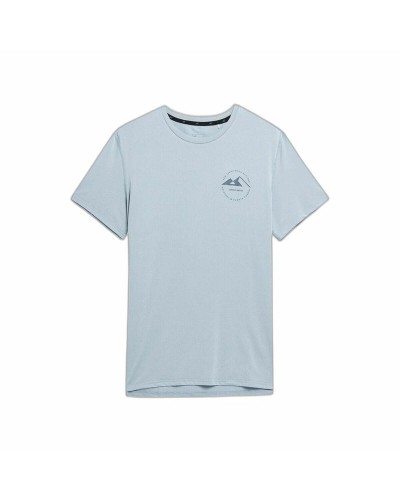 4F Camiseta Hombre Manga Corta Fnk M210 Azul Claro - Transpirable
