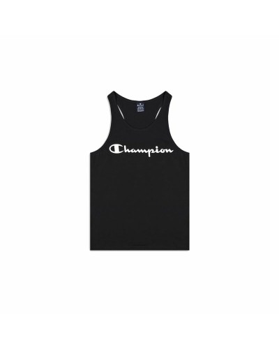 Débardeur de sport noir Champion Homme - T-shirt sans manches respirant
