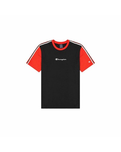 Heren-T-Shirt met Korte Mouwen Champion Crewneck Zwart