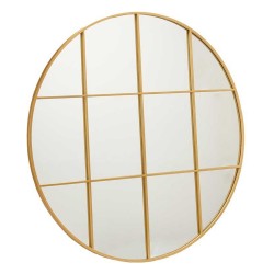 Specchio da parete rotondo oro MEZZO | Metallo, Ø100 cm | Elegante complemento d'arredo
