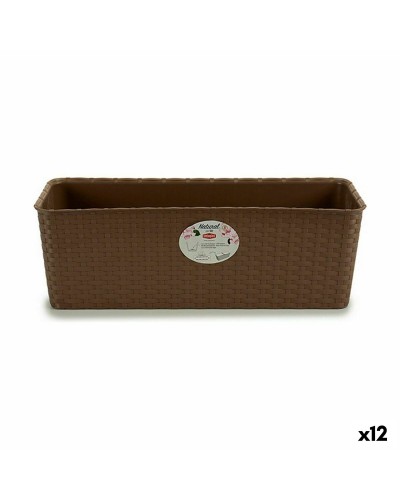 Blomlåda Stefanplast Brun Plast 18 x 16 x 48,5 cm (12 antal)