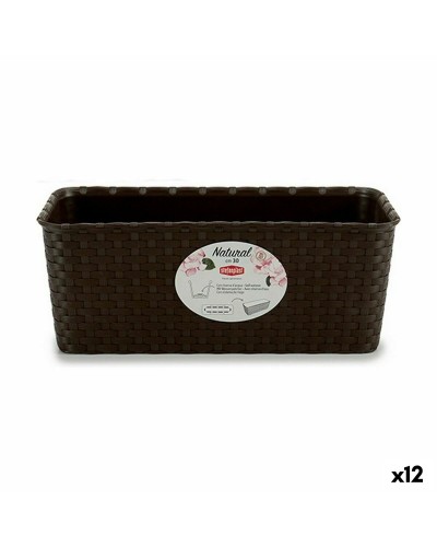 Vaso da Balcone Stefanplast Rettangolare 13 x 11 x 28,5 cm, Pacco da 12